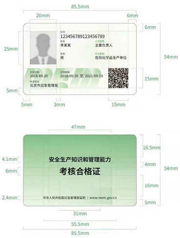 南昌市应急局（原安监局）新版特种作业操作证图片